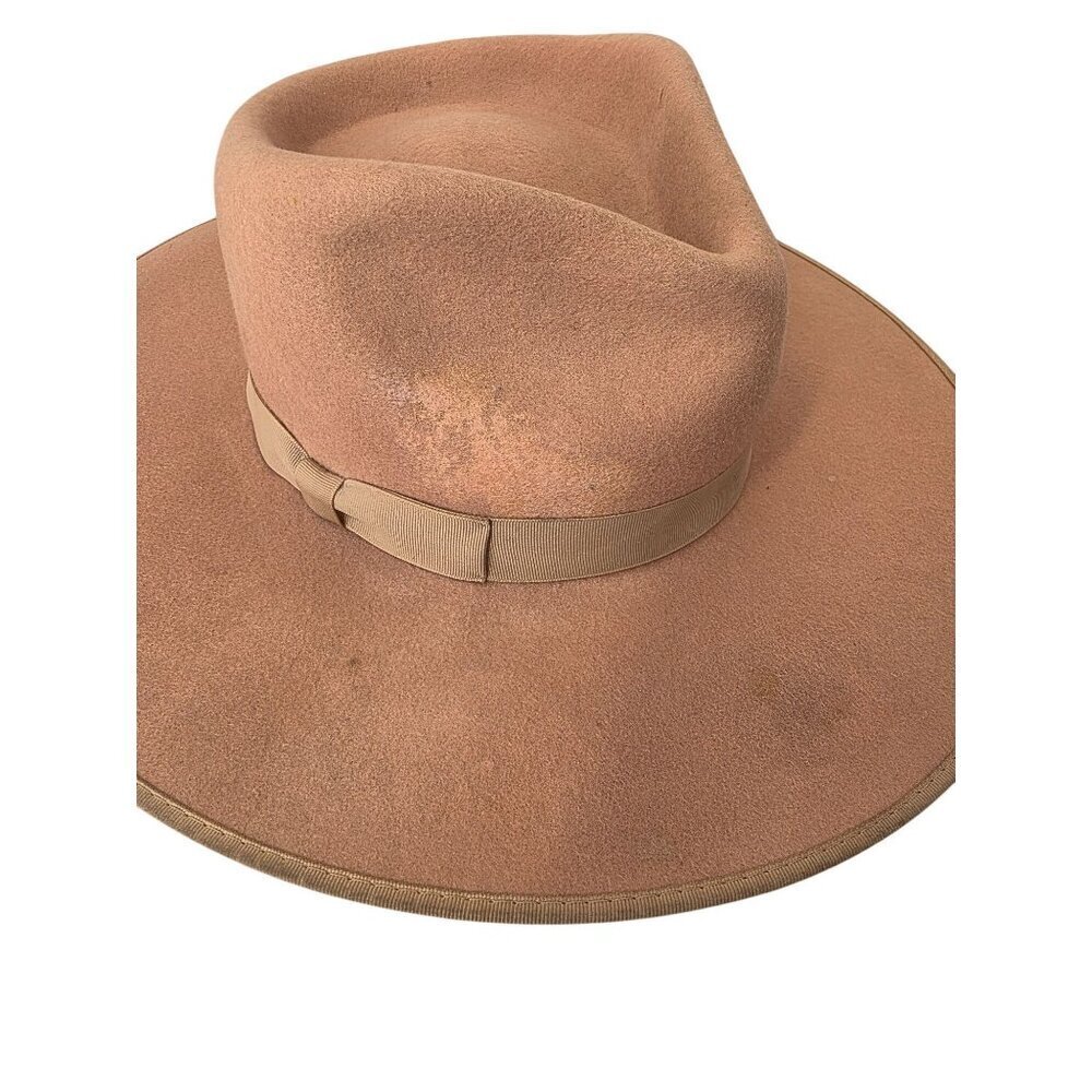 Lack of Color Wool Rancher Hat Unisex Sz M / 57cm Camel Wide Flat Brim - Picture 5 of 9